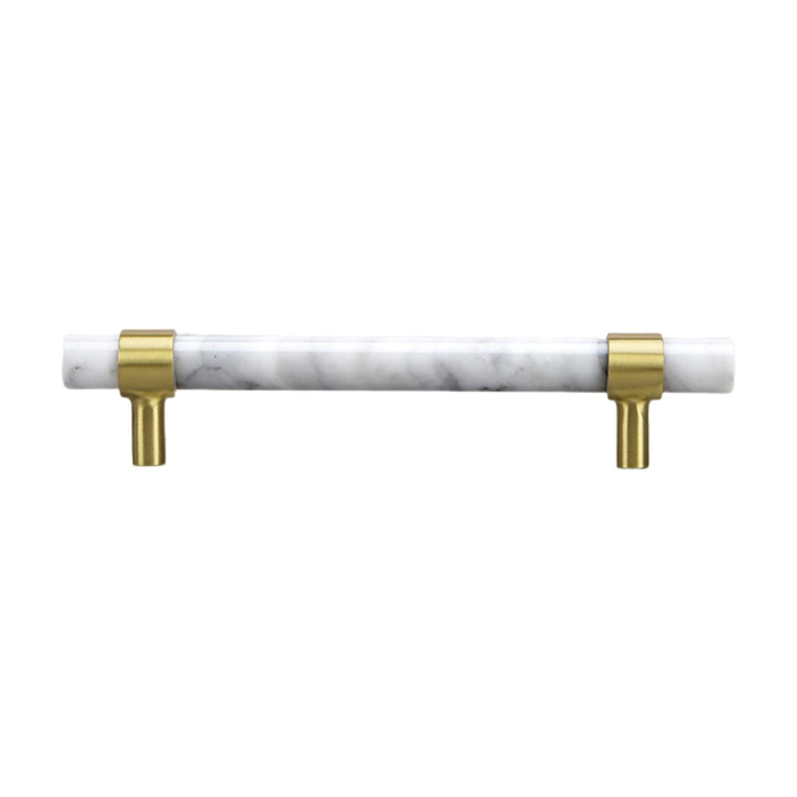 Drawer Handle Cabinet Pull Marble Bar Elegant Brass Design for Kitchen Bathroom Dresser Drawers