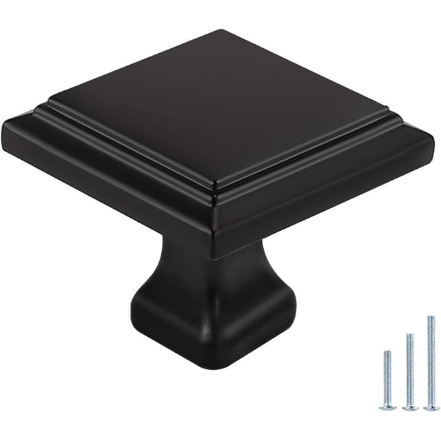 Drawer Knobs,Cabinet Handles Cupboard Dresser Drawer Pulls Modern Hardware Square Black (10pcs) Square Black 10Pack