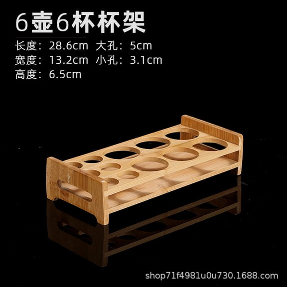 Bamboo Shot Glass Holder for Home Party Bar Club Display Rack Unique Design Sturdy Durable