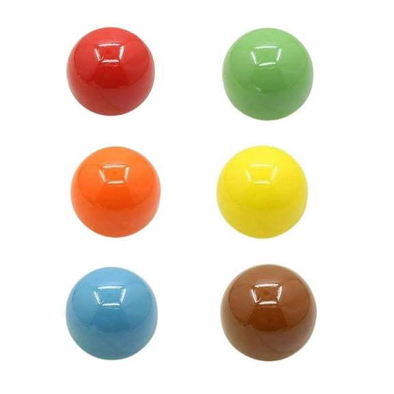 Drawer Knobs Kids, Dresser Knobs for Cabinets and Drawer, Round Colorful Ceramic Knobs for Nursery Room, 6Pcs, 6Colors