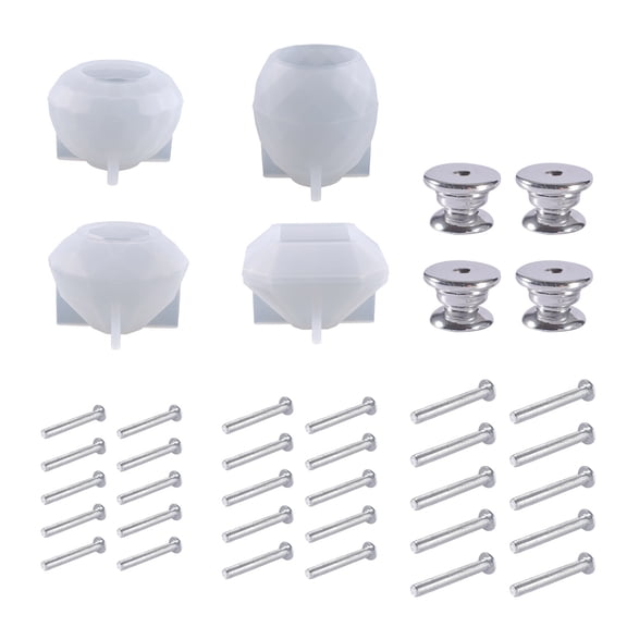 Drawer Knobs Mold Silicone Diamond Tray Handle Mold Epoxy Resin Casting Mould