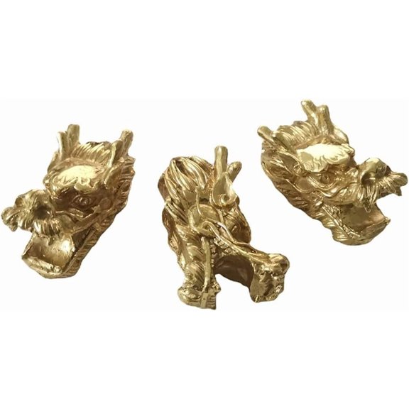 Drawer Knobs for 3 Brass Dragon Head Decoration Knob Handles Fashion Dresser Knobs for Kitchen Bathroom Cabinet Door Drawer$$Tools & Hardware Other