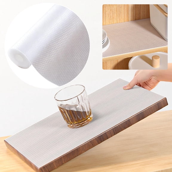 Drawer Liner,Shelf Liner,Non-Adhesive Shelf Liner,6.7FT Waterproof Cabinet & Drawer Liner, EVA Material Non-Slip Mat for Kitchen Cupboard(A)