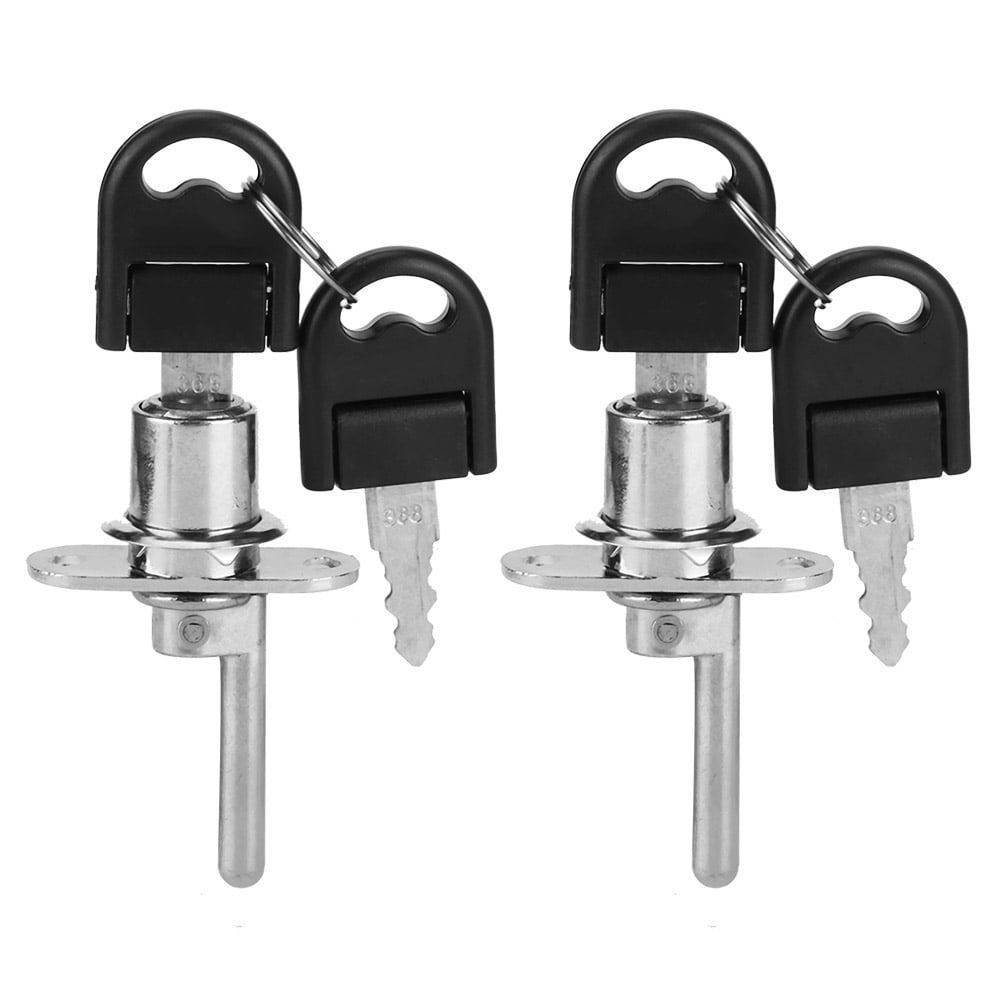 Drawer Lock 2Pcs Furniture Drawer Wardrobe File Lock with Keys