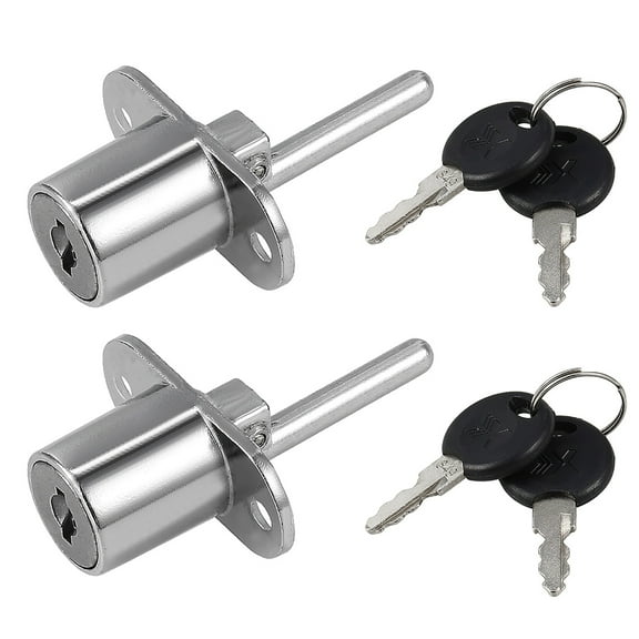 Drawer Lock, 3/4-inch(19mm) Diameter 20mm Long Cylinder Keyed Different 2Pcs