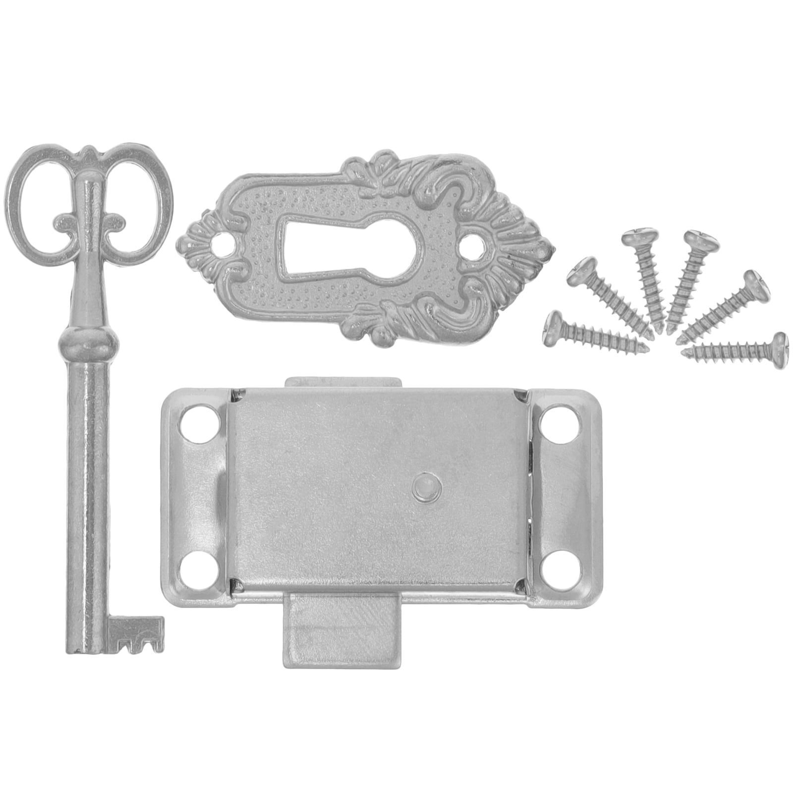 COOPHYA Cabinet Latch Locks Iron 1 Set 2.1x1.4x0.3In