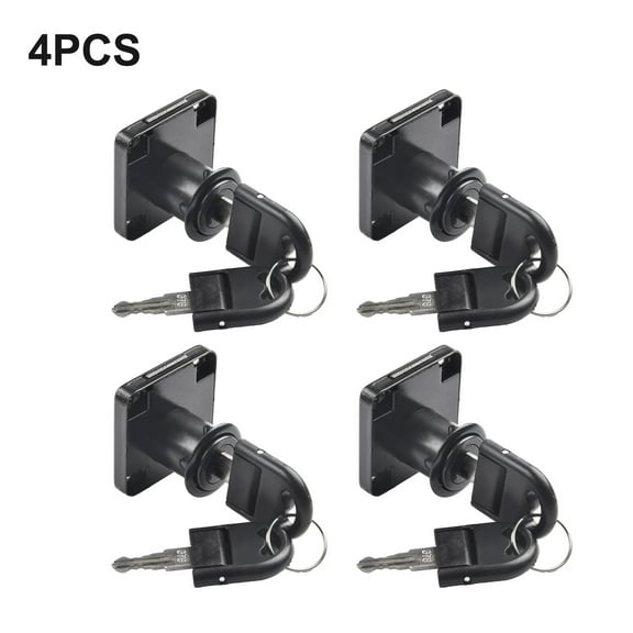 Drawer Lock Cam Lock With 2 Keys For Cabinets Mailboxes And Drawers 2/4 Pack 49*27mm Cold Rolled Steel Hardware Home Improvement