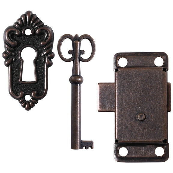 Drawer Lock for Cabinet Antique Furniture Security Locks Antiques Office Desk Accessories Keys Cupboard with