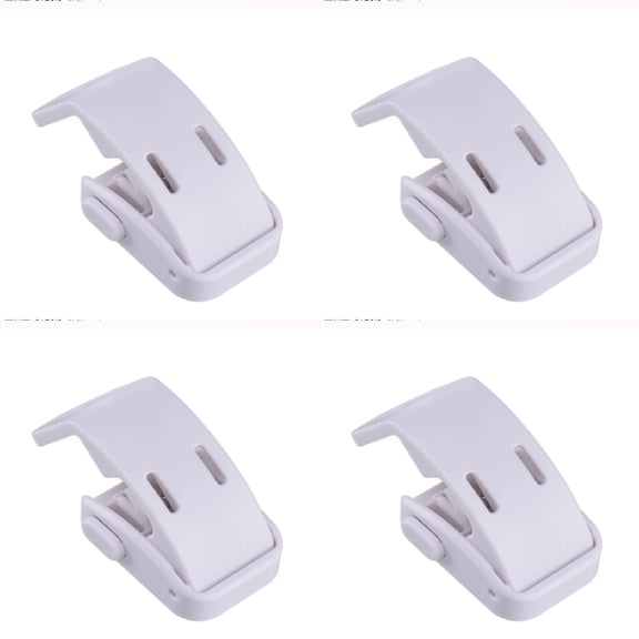 Drawer Locks Child Proofing, Child Proof Cabinet Locks For 0-12 Month, Safety Botton Lock For Drawers Side Furniture Latches Corner Edges, 4 Pack, 2.68x2.2"