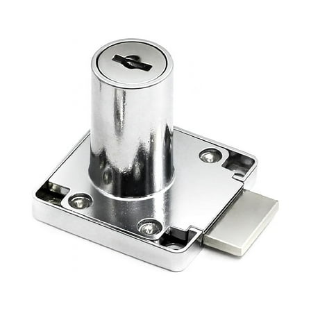 Drawer Locks with 2 Keys Cabinet Lock Rolled Steel Furniture Hardware Cam Locks