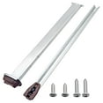 thumbnail image 1 of Drawer Metal Slides,Drawer Slides Center Track for Rails Kit,15 Inch Drawer Metal Slides with Stop and Roller,Replacement for Dresser Nightstand Wardrobe Cabinet Drawer Tracks and Rails Kits(Silver), 1 of 8