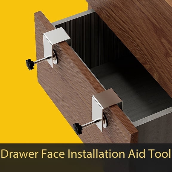 Drawer Mounting Clip - 2 Pieces | Durable Drawer Face Fixator for Secure Installation