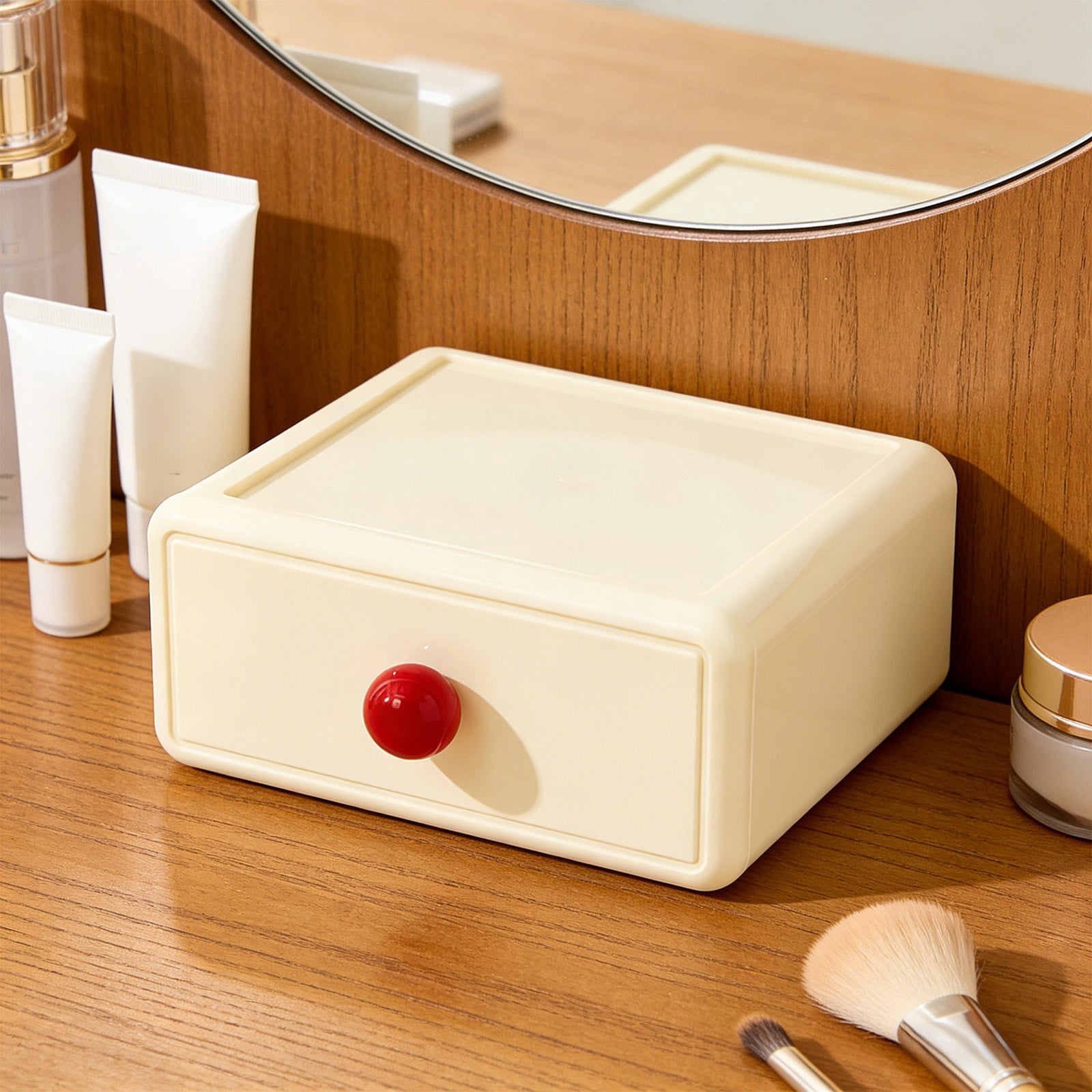 Drawer Organizer Desktop Storage,Multi-Color Stationery Box with ...