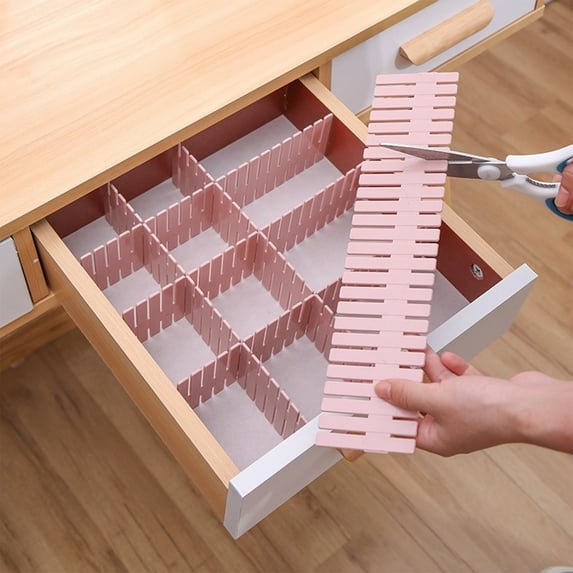SouMaox Adjustable Drawer Dividers Customizable Storage Partition Board Organization for Home Office Desk Tidy Arrangement