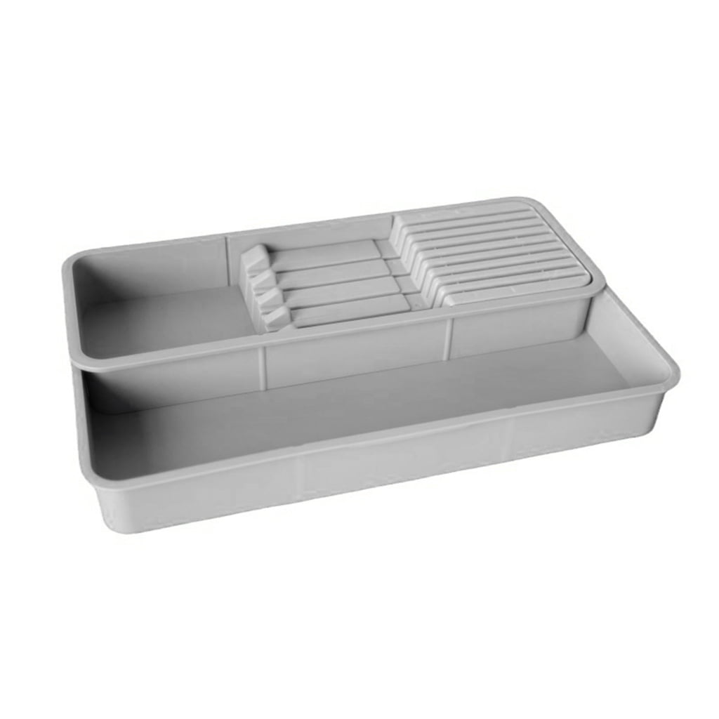 Drawer Organizer Horizontal Knife Block for Neat Kitchen 2Tier Knife Holder