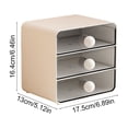thumbnail image 1 of Drawer Organizer Large Clear Drawer Organizer, Desktop Storage Box with Smooth Pull-Out Drawers, Stackable Stationery Organizer for Desk, Office, Dormitory, Vanity Table - Desktop Organizer, 1 of 5