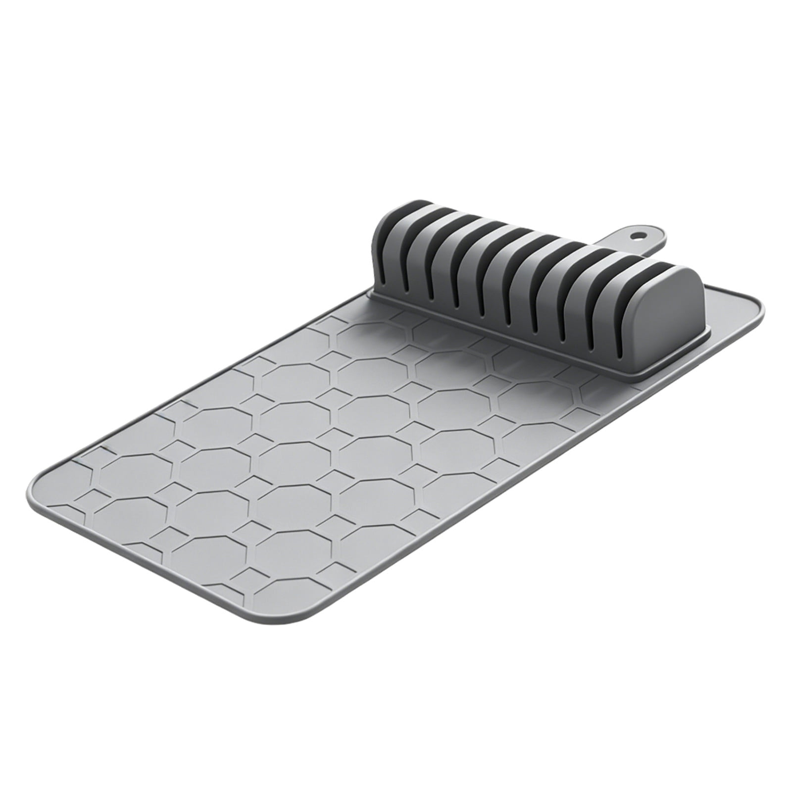 Drawer Organizer Silicone Storage Tray Holder Cutlery Tray Non Flexible Structure Suitable For Kitchen Organization Home Drawer Kitchen Pan Organizer Dish Dry Rack Utensil Holder for Dish Rack
