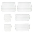 thumbnail image 1 of Drawer Organizer Tray for Kitchen Bathroom Dresser Office (6Pcs), 1 of 6