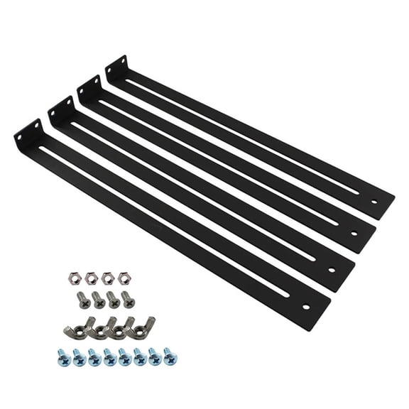 Drawer Repair Kit, Furniture Repair Accessories Brackets Middle Mount to Reinforce and Repair Broken Wooden/Chipboard/ Drawers Cabinet - Heavy Duty Steel Hardware Include Screws(4pcs)