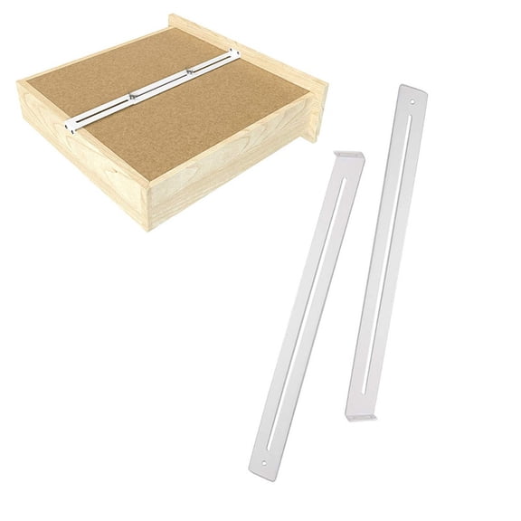 Drawer Repair Support Brackets,4-Piece Metal Drawer Fixing Kit With Hex Nuts,Butterfly Nuts,Short Screws,Wood Screws For Reinforcing Repairing Wooden/Mdf/Particleboard Drawer