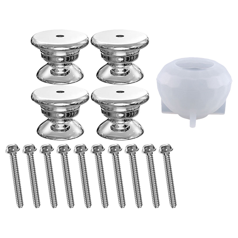 Drawer Screws DIY Crystal Glue Resin Mold Door Knob Epoxy Pull