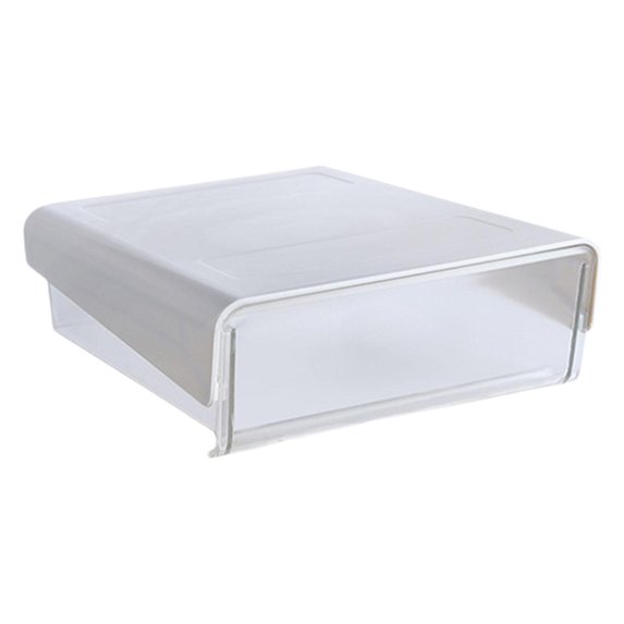 Drawer, Self-Adhesive with Smooth Sliding Track Holder Pencil Tray Organizer for Cabinet, School, Makeup Statiry Sundries Small white
