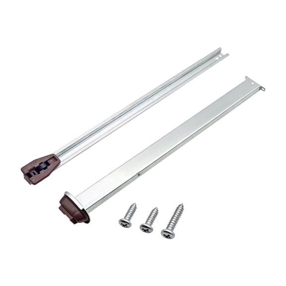 Drawer Slide,Center Track Rail,Cabinet Hardware Kit,Heavy Duty Smooth Glide Metal Drawer Slide with Built In Stop and Roller Wheel Complete Replacement Kit for Dresser Nightstand Wardrobe Cabinet