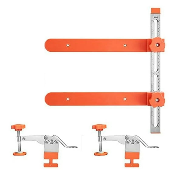 Drawer Slide Installation Jig Kit,Drawer Slide Tool,Precision Cabinet Hardware Jig,Shelf Pin Jig Hinge Jig for Cabinets,1 * Drawer Slide Installation Jig Kit,As Shown