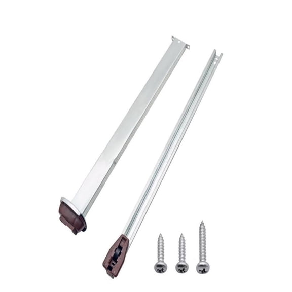 Drawer Slide Kit,Center Track Rail,Heavy Duty Drawer Roller,Durable Metal Sliding Guide with Stop Buffer Complete Replacement Hardware for Dresser Nightstand Wardrobe Cabinet Drawer Repair,Silver