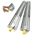 thumbnail image 1 of Drawer Slides, 1 Pair 60inch Locking Drawer Slides, 500lbs Load Capacity, Side Mount Ball Bearing Drawer Glides, Long Full Extension Drawer Slide, 1 of 8