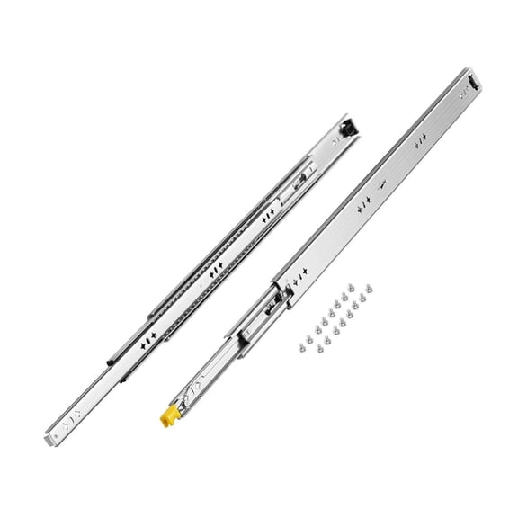 Drawer Slides 16-60 Inch, Heavy Duty Full Extension Slides - 250lbs Capacity, Ball Bearing, Locking Mechanism, 3-Fold Design for Cabinets & Drawers (Pair)