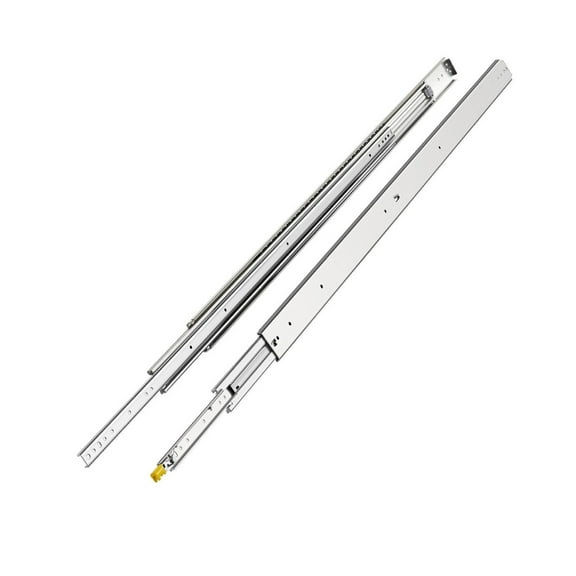 Drawer Slides 16-60 Inch, Heavy Duty Full Extension Slides - 500lbs Capacity, Ball Bearing Slides with Lock, 3-Fold Slides for Cabinets, Shelves, RV