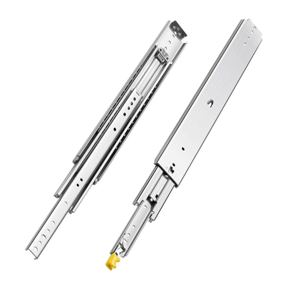 Drawer Slides 16-60 Inch, Heavy Duty Full Extension Slides - 500lbs Capacity, Locking Mechanism, Ball Bearing Slides for Cabinets, Shelves, RV & Industrial Use