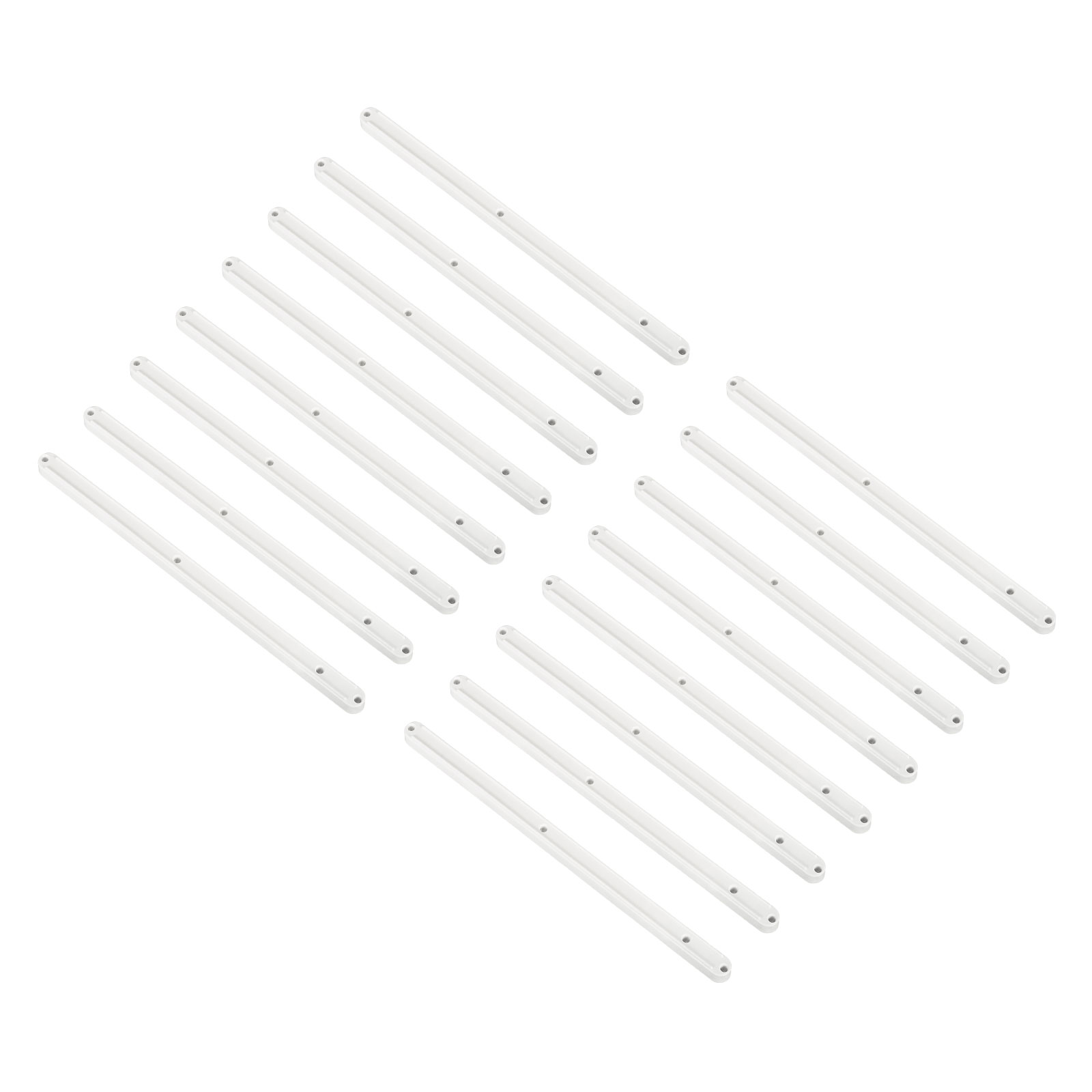 Drawer Slides, 16Pcs 300mm - Plastic Drawer Rails, Side Mounted Grooved ...