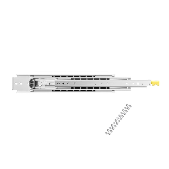 Drawer Slides 18-60 Inch Full Extension, 500lbs Capacity - Locking Side Mount Rails, Ball Bearing, Heavy Duty - 1 Pair