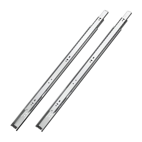 Drawer Slides 24 Inch, 10 Pairs Full Extension Rails - 100LB Capacity Heavy Duty Cabinet Slides, Side Mount Drawer Track Runners for Kitchen, Dresser, DIY