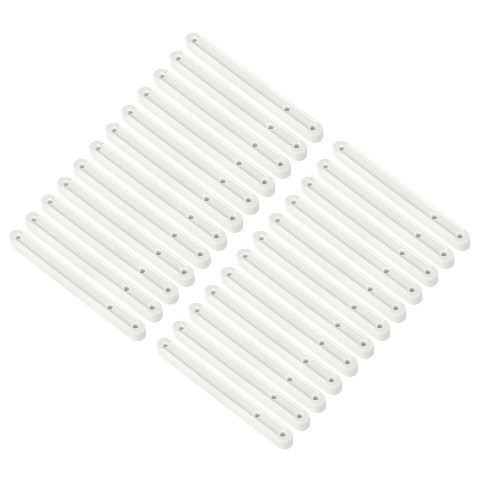 Drawer Slides, 24Pcs 180mm - Plastic Drawer Rails, Side Mounted Grooved ...