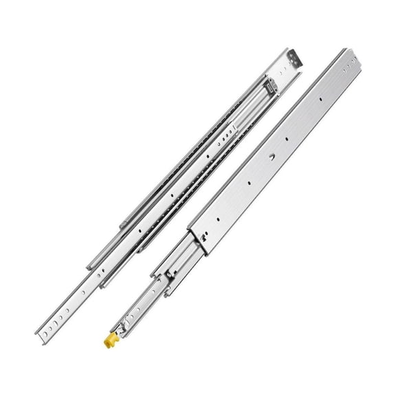 Drawer Slides 36 Inch, 500lbs Locking Slides - Pair, Full Extension Ball Bearing Side Mount Drawer Glides for Cabinets, Shelves, RV