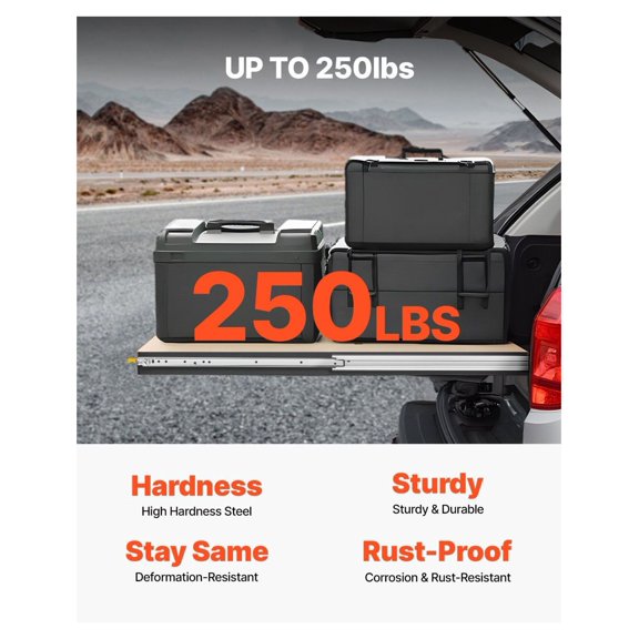Drawer Slides 36 Inch - Heavy Duty Locking Slides 250lbs Capacity - Side Mount Full Extension Ball Bearing Slides - 1 Pair