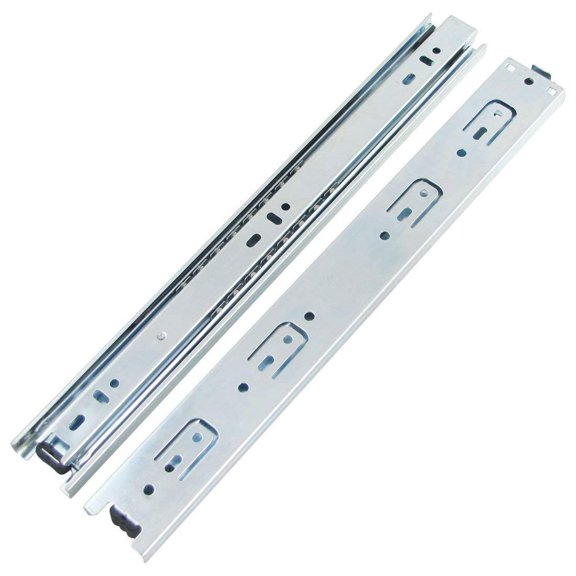 Drawer Slides 6 Inch Ball Bearing Full Extension 3 Section Slide Track Mounting Drawer Runners Slider for Cabinet Home Furniture, 2 Pack(Sliver 6 Inch