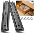 Drawer Rails 12 Inch Drawer Slides Ball Bearing 3 Folds Full Extension Side Mount Cabinet ...