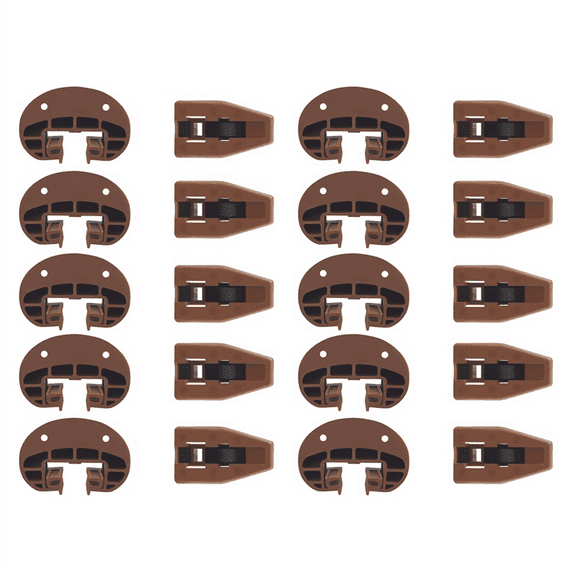 Drawer Slides Guides Plastic 10Pairs with Roller Undermount Stopper for Dresser Replacement Parts