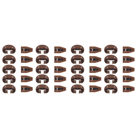 Drawer Slides Guides Plastic 20Pairs with Roller Undermount Drawer Slides Stopper for Dresser Drawer Replacement Parts