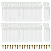 Uxcell Drawer Stops, Plastic Drawer Stopper, Dresser Drawer Anti-slip Stopper with Screws 1.97" 20Pcs