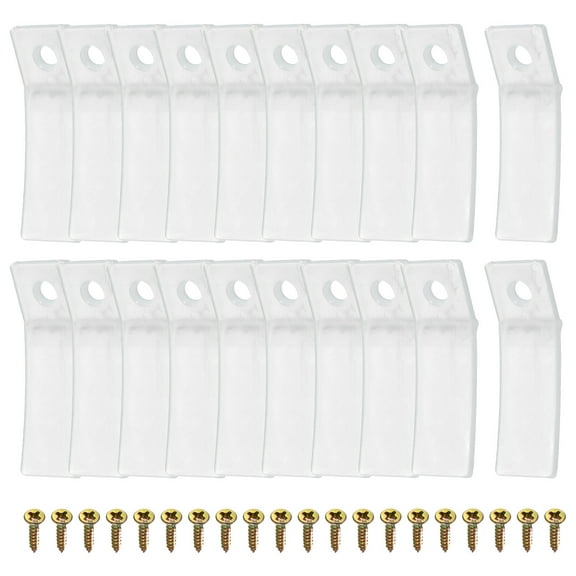 Drawer Stops, Plastic Drawer Stopper, Dresser Drawer Anti-slip Stopper with Screws 1.97" 20