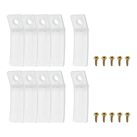 Drawer Stops, 10 Pack 1.97'' - Plastic Drawer Stopper, Dresser Drawer Anti-slip Stopper with Screws for Furniture