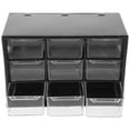 thumbnail image 1 of ifundom Black Plastic Tabletop Organizer for Kitchen Counter with Classified Storage Compartments and Easy, 1 of 6