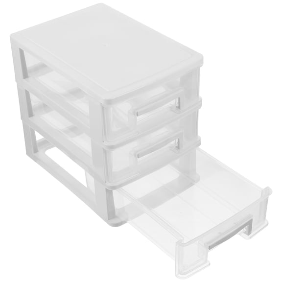 Drawer Storage Case Cosmetic Organizer Desk Organiser Drawers Cabinet Office White