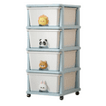 thumbnail image 1 of Drawer Storage Rack - 4 drawers - 4 layer, Flexible Mobility With Wheels,Wardrobe Storage Organization, Books, Toys, Miscellaneous Storage Rack Suitable For Study, Bedroom, Living Room, 1 of 8