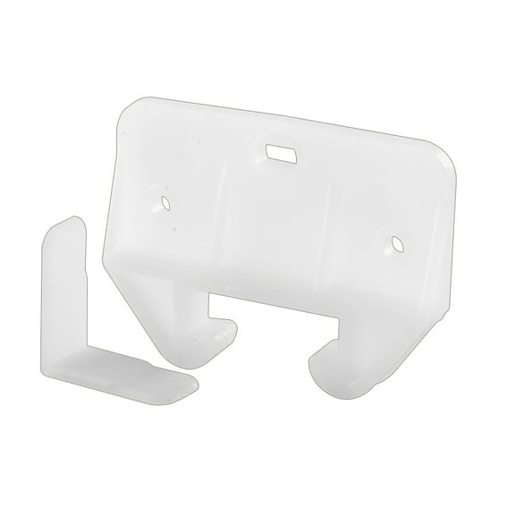 Drawer Track Guide and Glides, White, Polyethylene